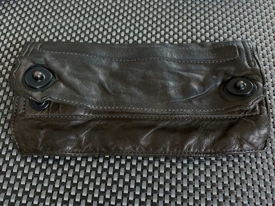 JULIUS ガスマスク　モスグリーン長財布