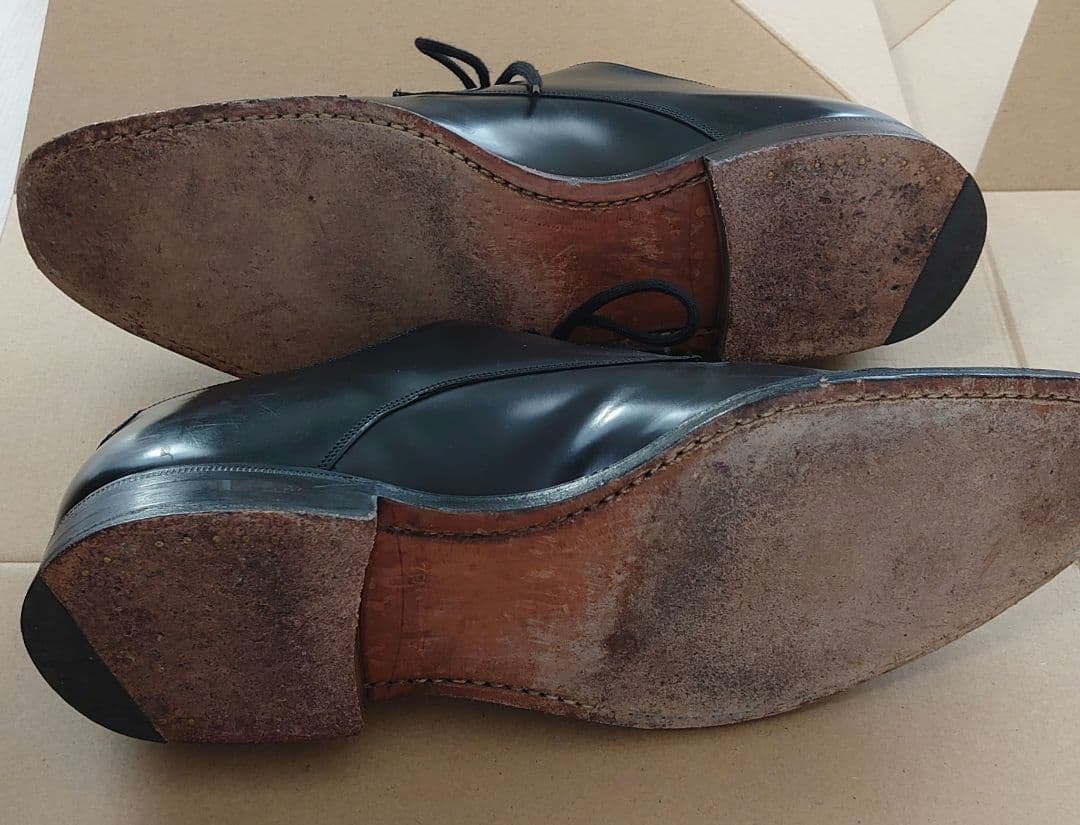 チ*ミ様 チャーチ　ブラックレザー ビジネスシューズ レースアップ　70F