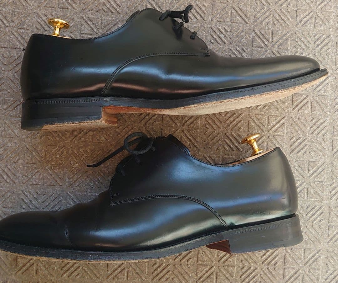 チ*ミ様 チャーチ　ブラックレザー ビジネスシューズ レースアップ　70F