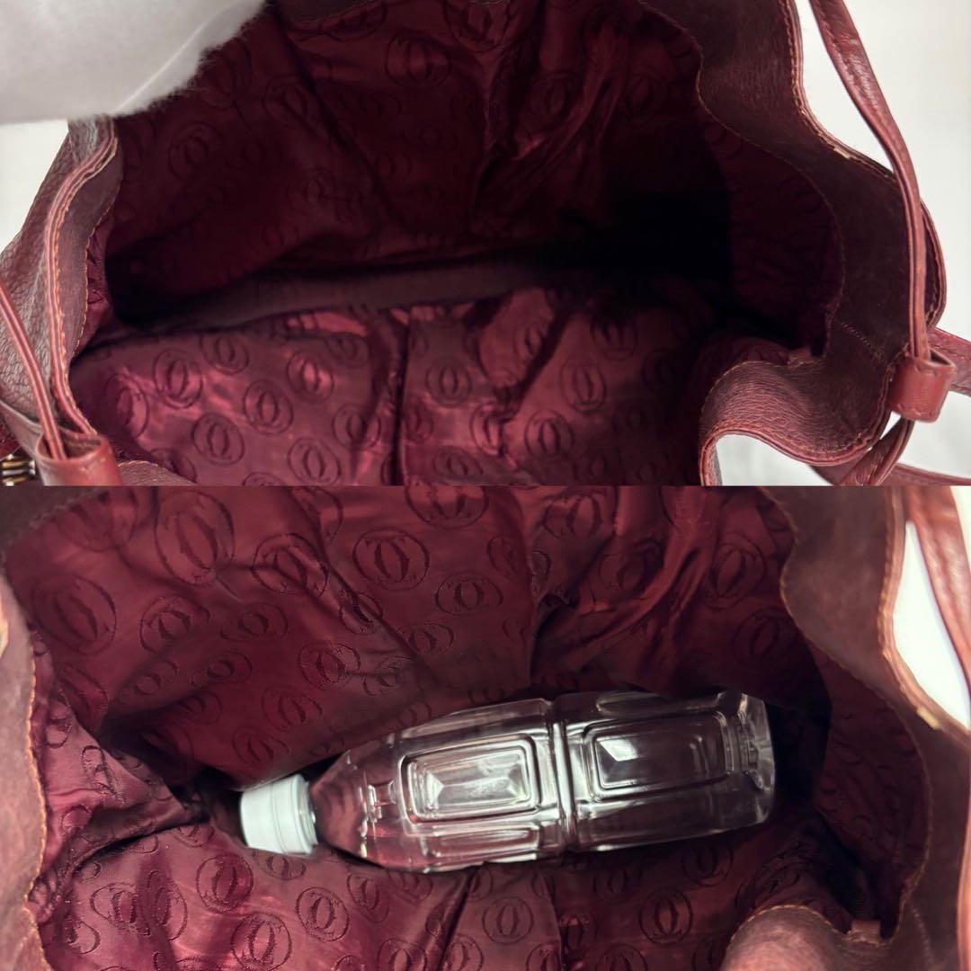 希少✨Cartier カルティエ 巾着 ショルダーバッグ マストライン 斜め掛け