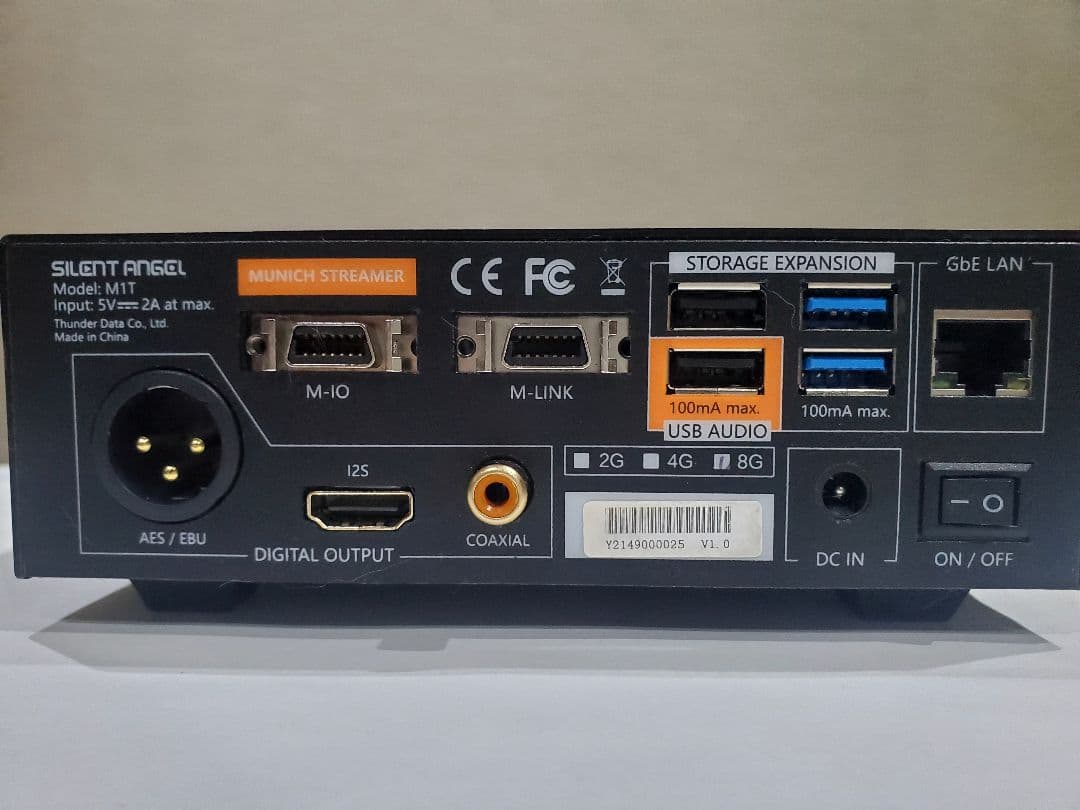 ミュージックストリーマーSILENT ANGEL M1T-8GB DAC非搭載