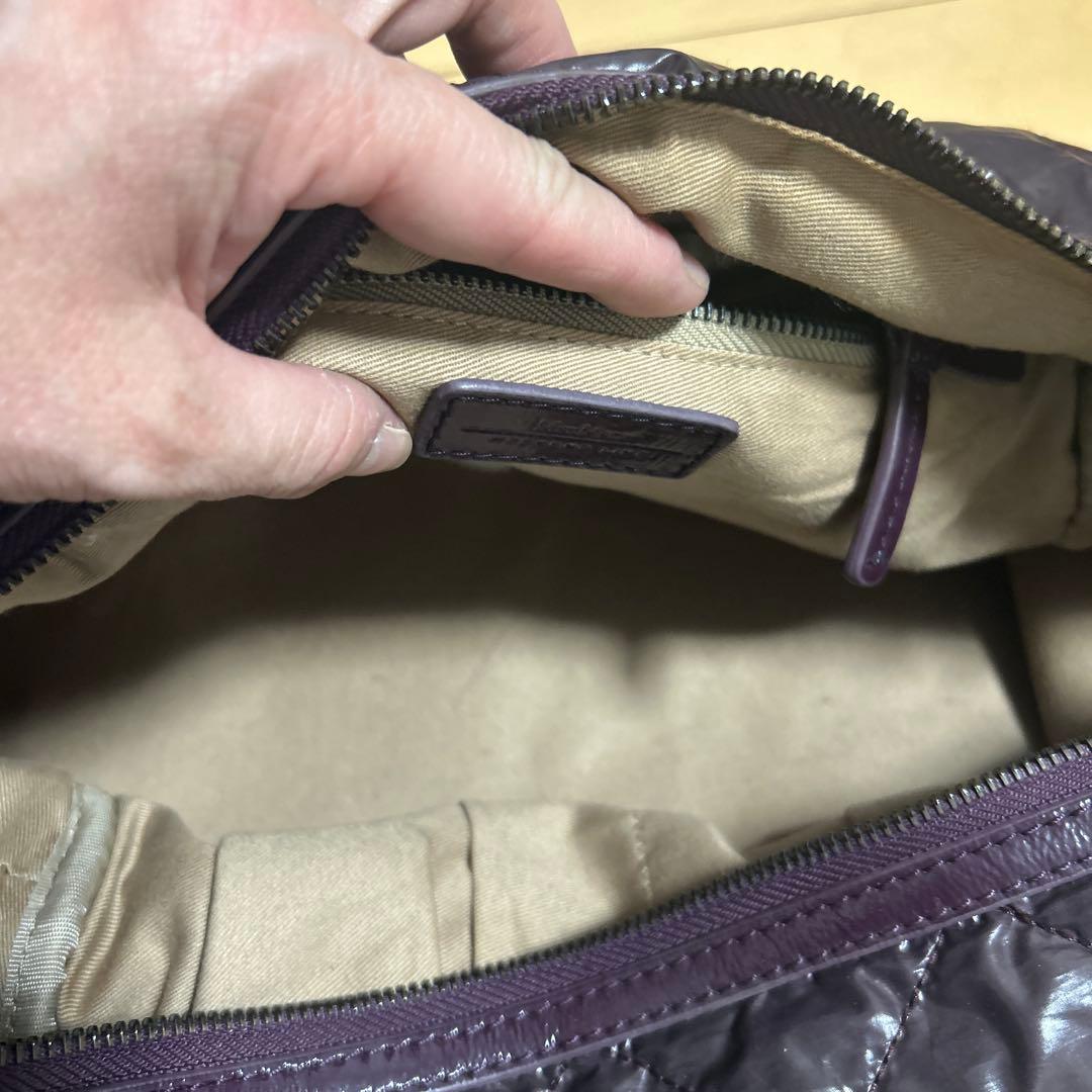 マックスマーラパープル キルティング バッグ　美品