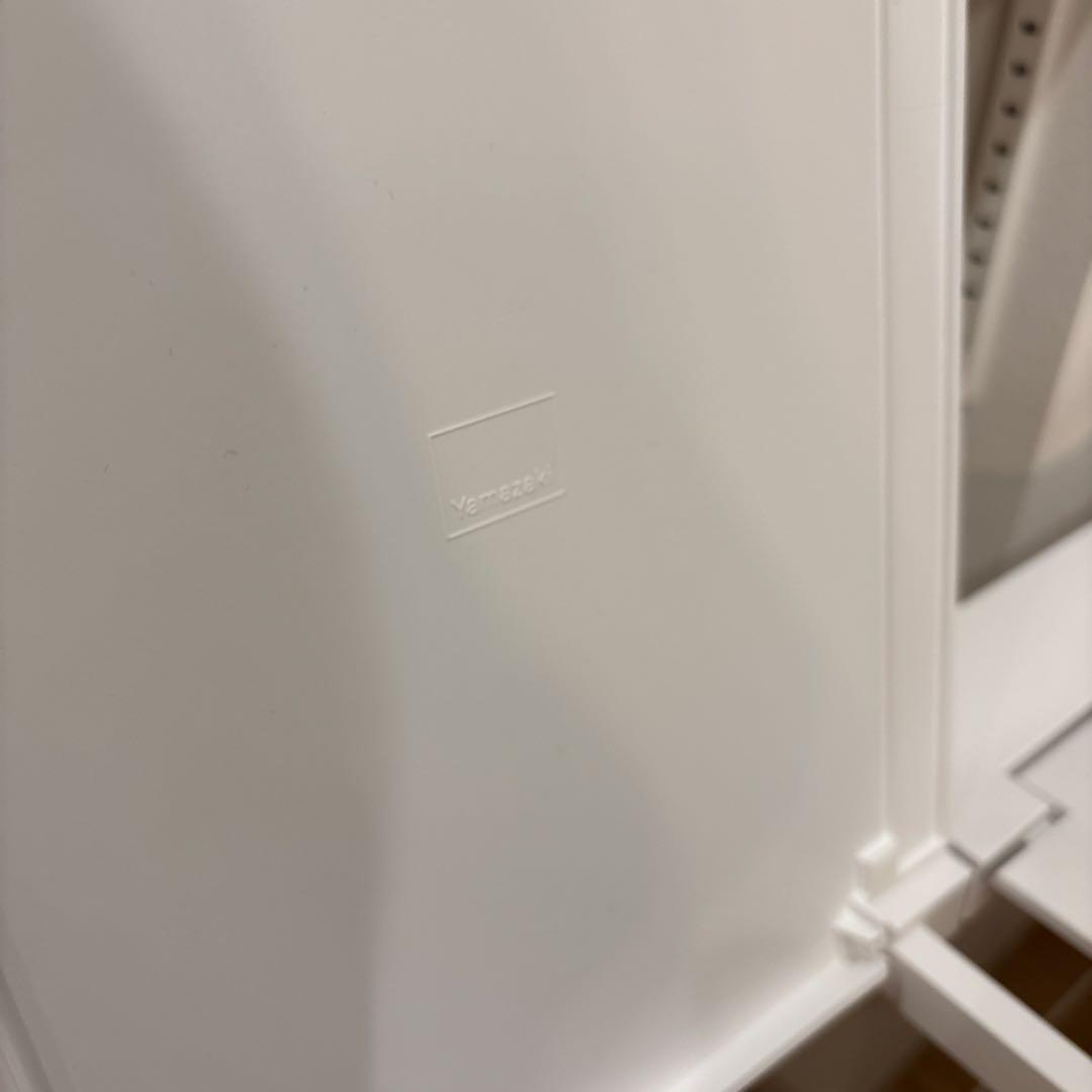 tower 山崎実業 蓋付き目隠し分別ダストワゴン ゴミ箱　3分別　ホワイト