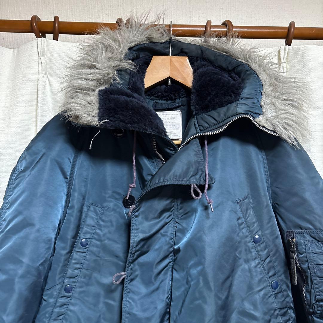 80sアルファALPHA N-3B 旧タグUSA製Iフライトジャケット L