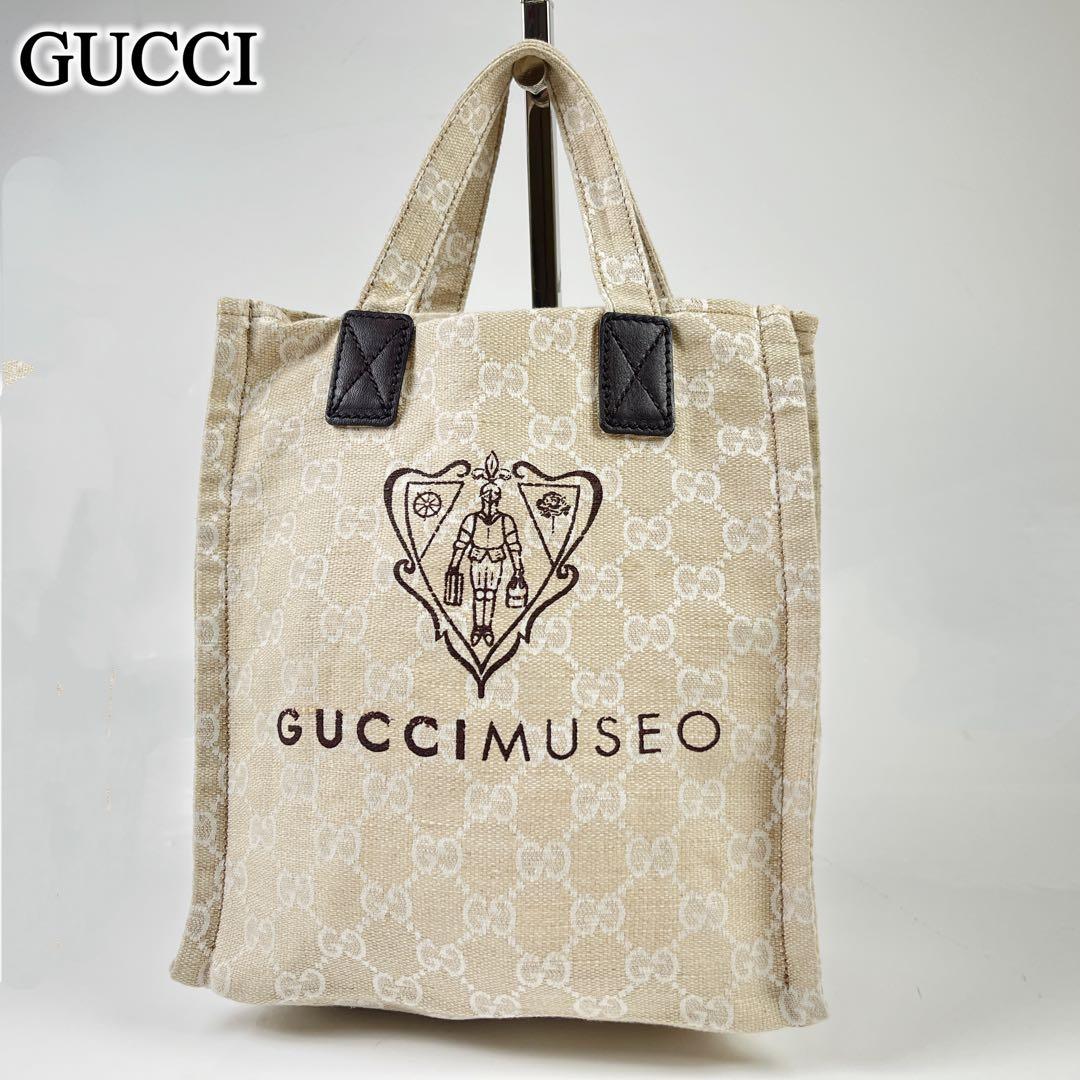 【極美品】　グッチ　バック　バッグ　トートバッグ　GG柄 レディース