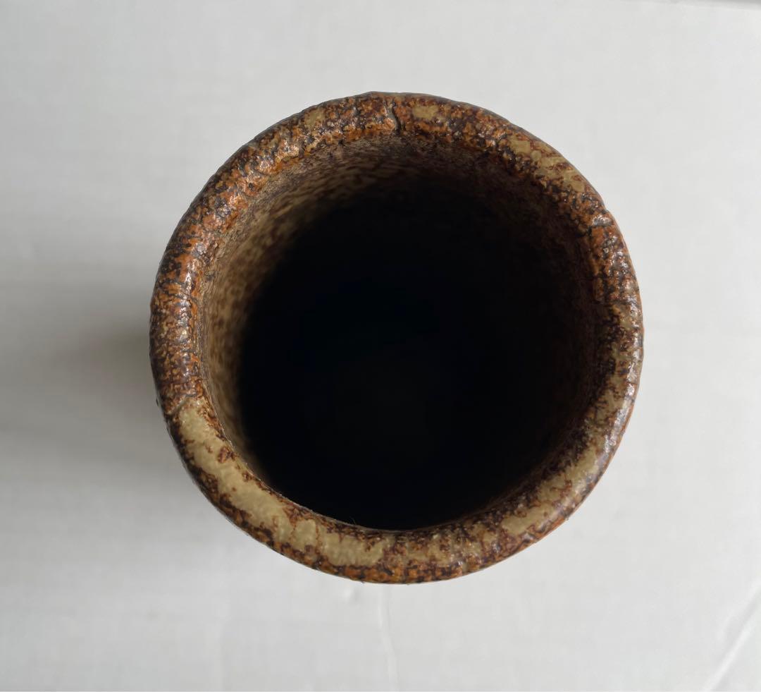 河本五郎　灰釉　花入