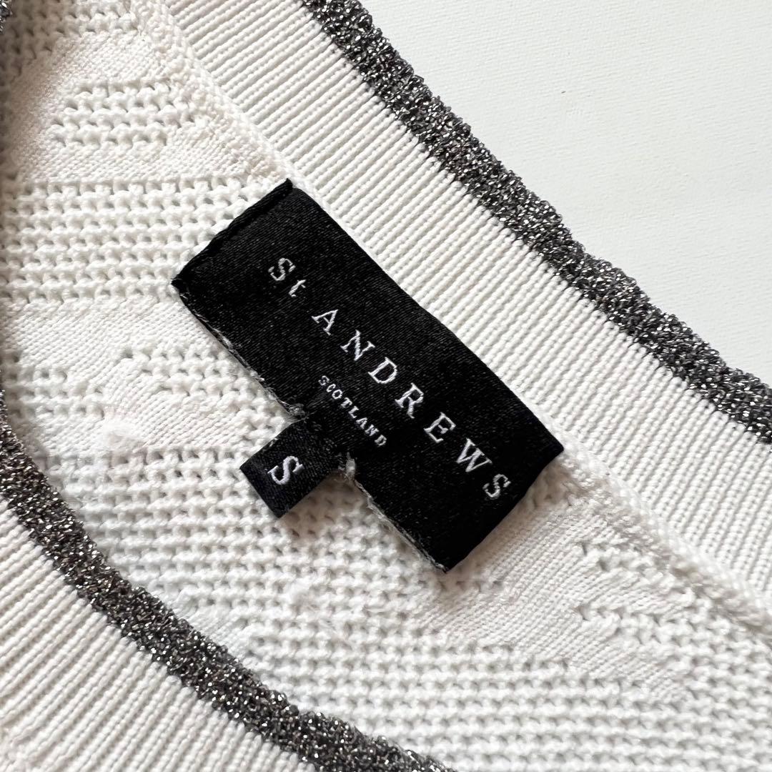 St ANDREWS セントアンドリュース　ニット　セーター　ゴルフ　S 総柄