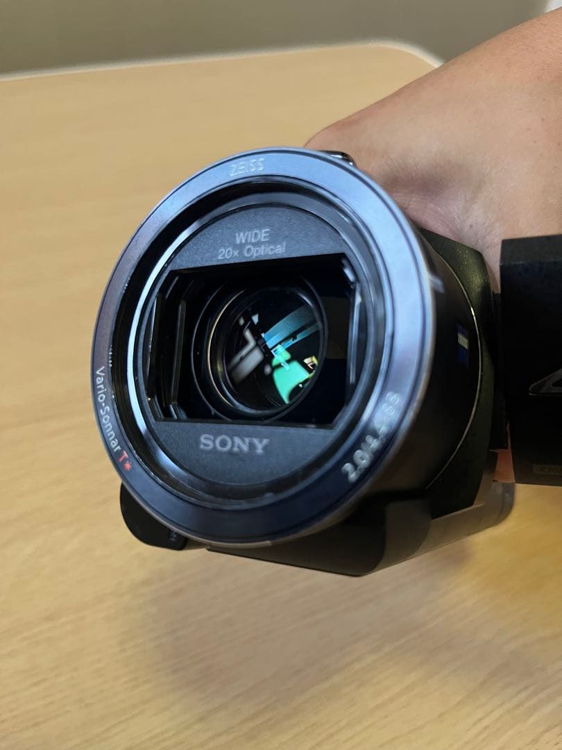 美品】SONY FDR-AX45 4Kビデオカメラ（ブラック）　おまけ付き