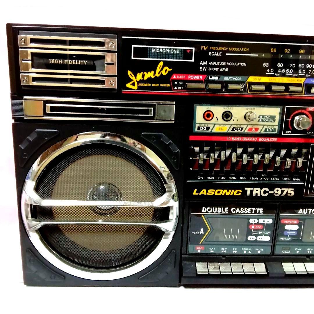 ★ラジカセ★LASONIC★TRC975★昭和レトロ★昭和家電★