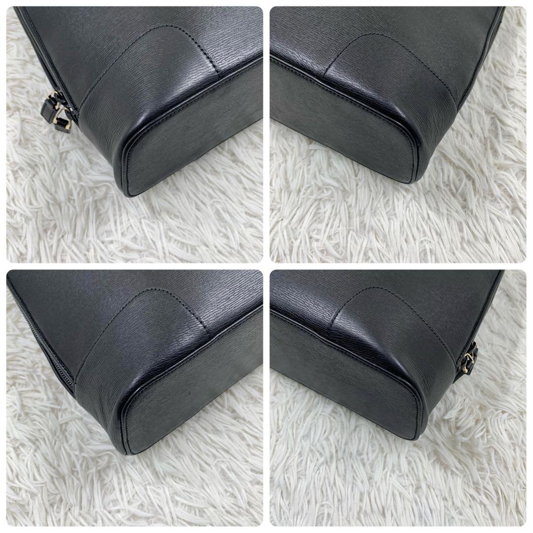 【✨極美品✨】グッチ ビジネスバッグ レザー ブラック