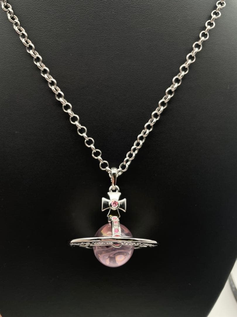 ヴィヴィアン スモールオーブネックレス ピンク