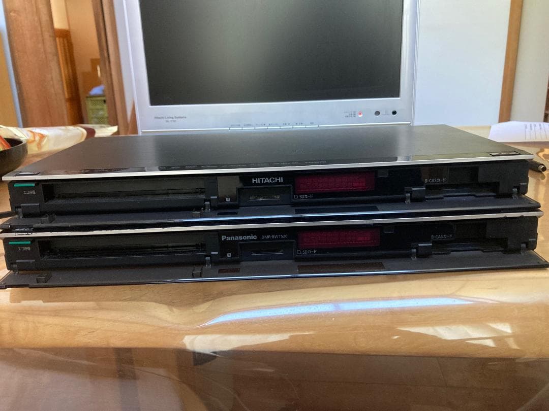 ブルーレイレコーダー日立 DVL-BRT12 Panasonic BWT520