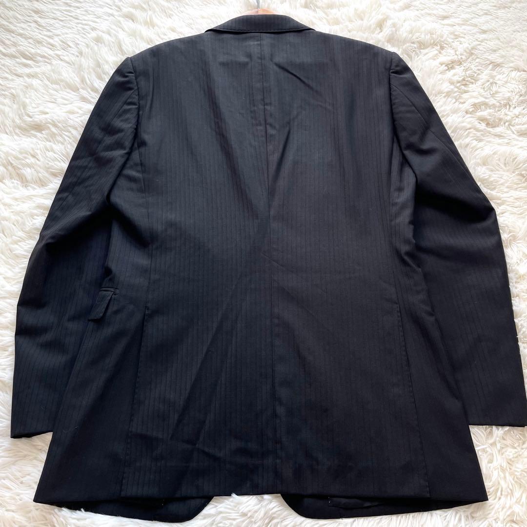 美品✨バーバリーブラックレーベル　スーツ　セットアップ　3ピース　黒　M