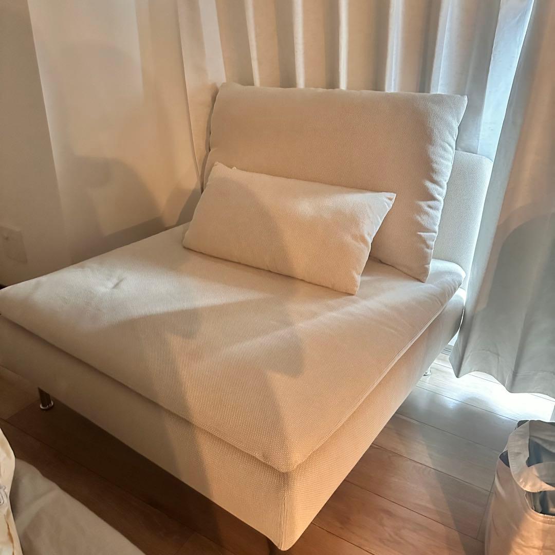 IKEA SÖDERHAMN 1人掛けソファ ライトベージュ
