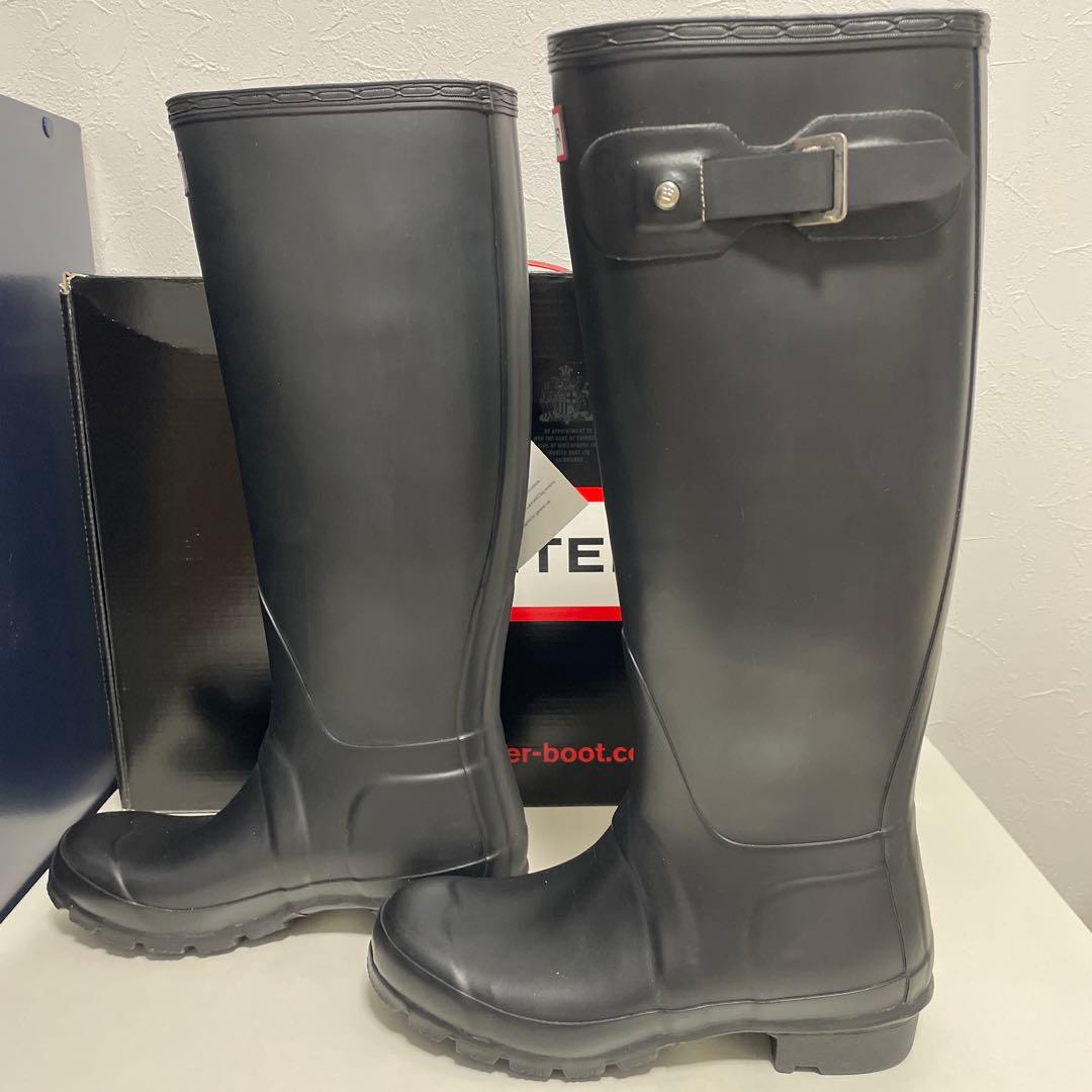 新品 ハンター レインブーツ オリジナルトール ロング ブラック 22㎝