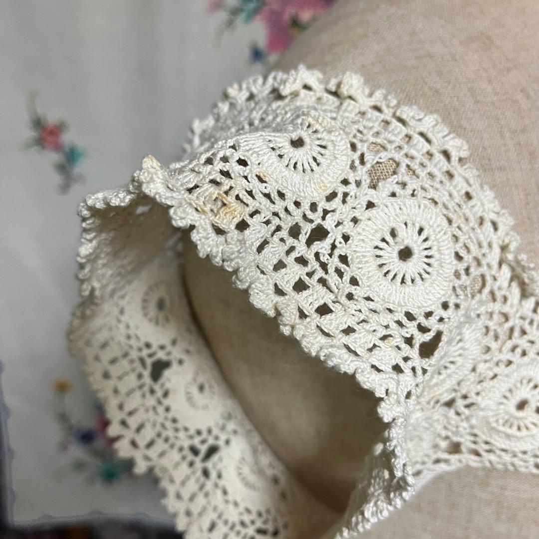 ヨーロピアン　ヴィンテージ　クロシェ　プラストロン(胸もと飾り) 手芸サンプル