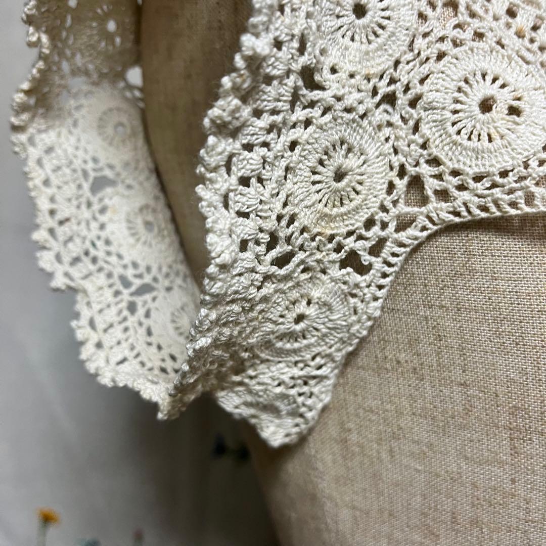 ヨーロピアン　ヴィンテージ　クロシェ　プラストロン(胸もと飾り) 手芸サンプル