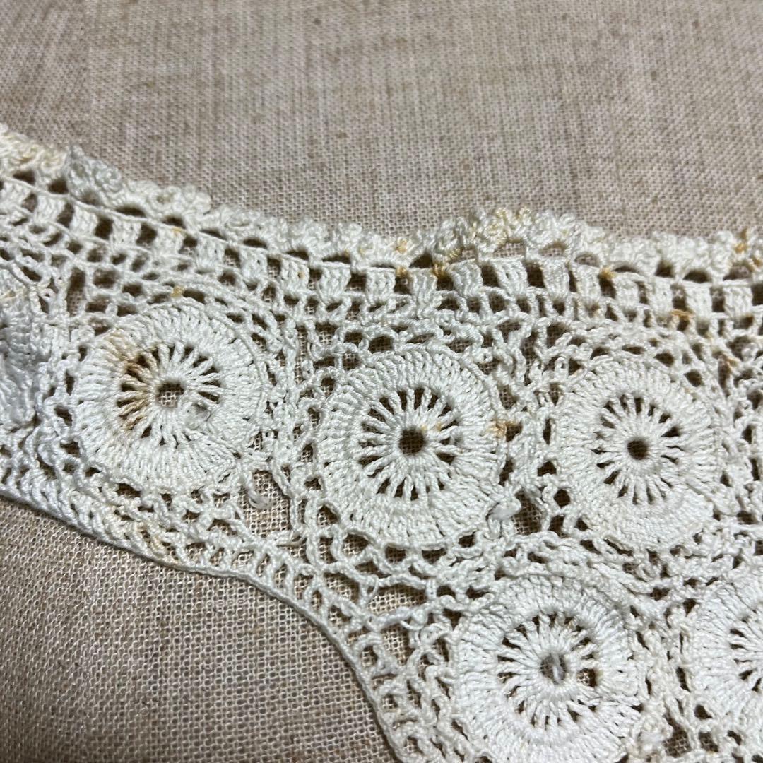 ヨーロピアン　ヴィンテージ　クロシェ　プラストロン(胸もと飾り) 手芸サンプル