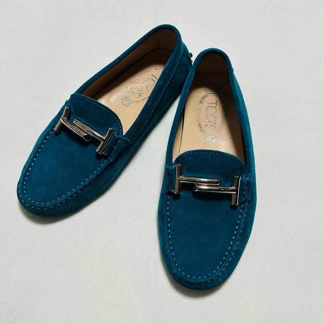 TOD'S トッズ ゴンミーニ スウェード ドライビングシューズ 23cm