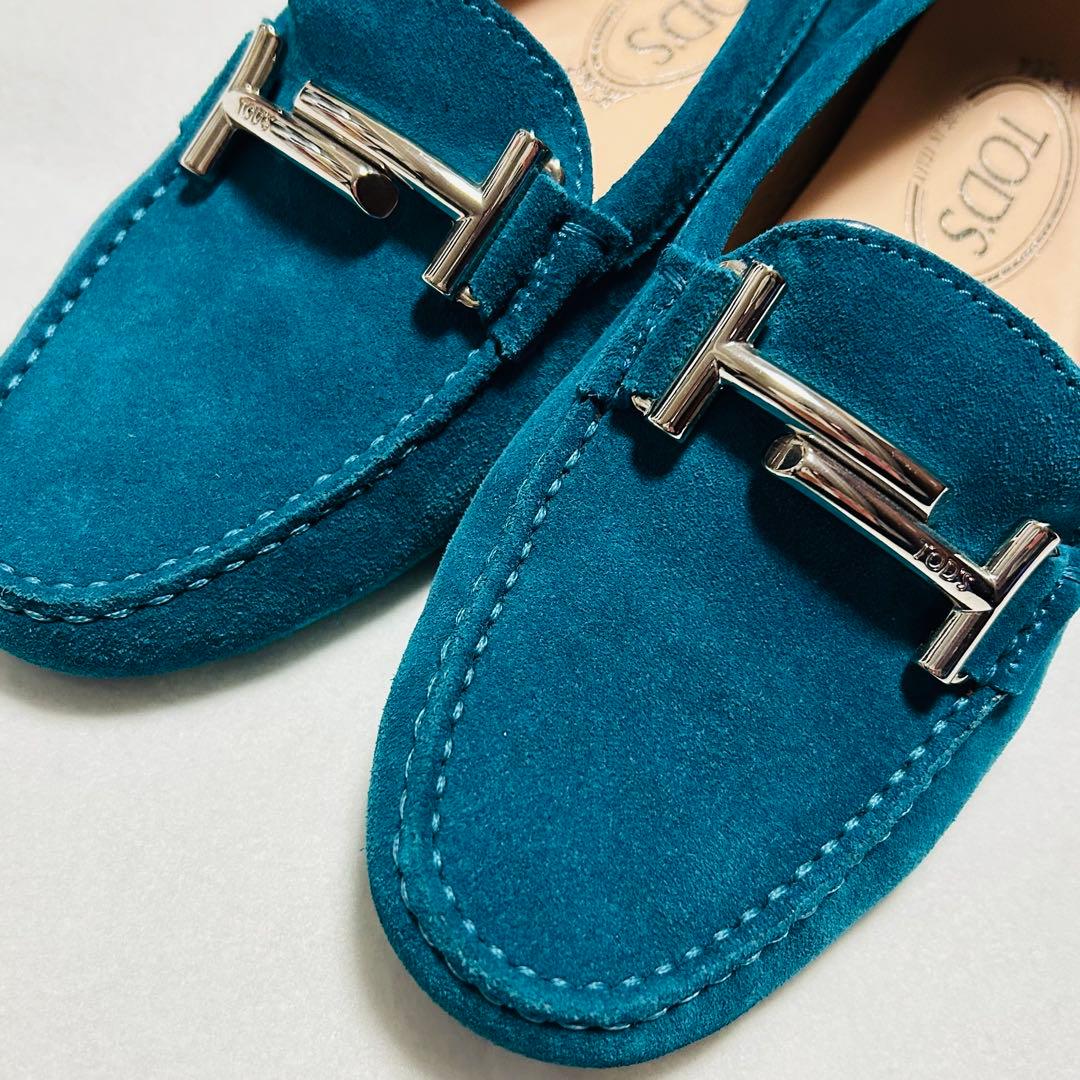 TOD'S トッズ ゴンミーニ スウェード ドライビングシューズ 23cm