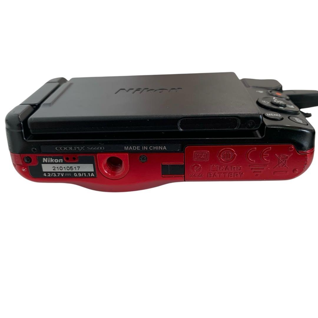 M15769 Nikon COOLPIX S6600 レッド 12倍光学ズーム