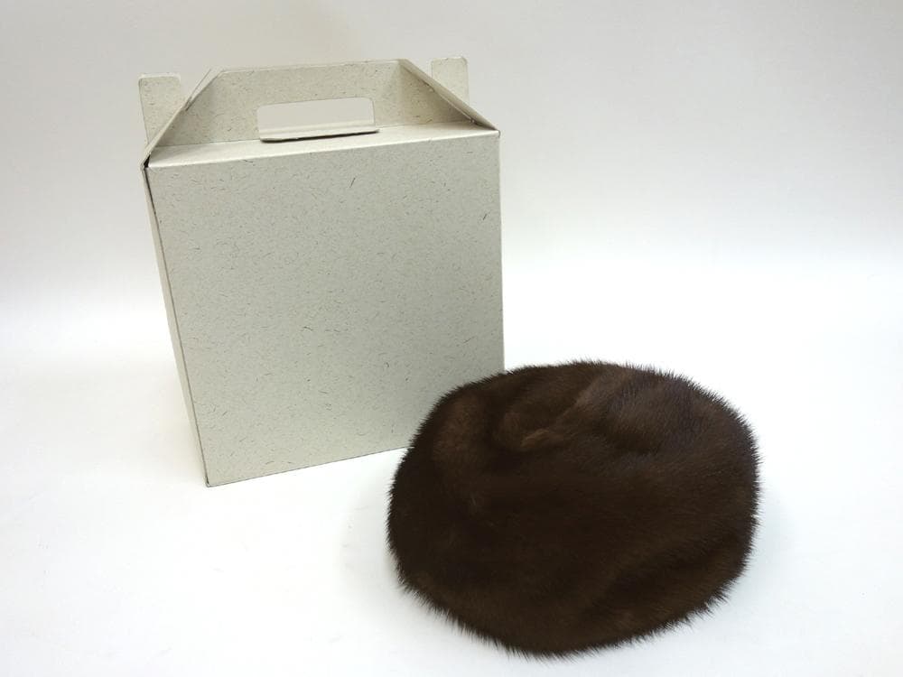 未使用品　SAPPORO mutoh ファー 帽子 ミンク ■70715-6