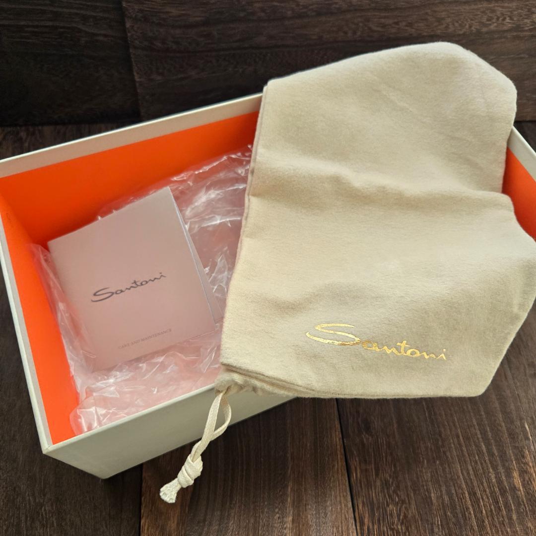 【サントーニ】Santoni ダブルモンクストラップ 超美品 箱 袋付き
