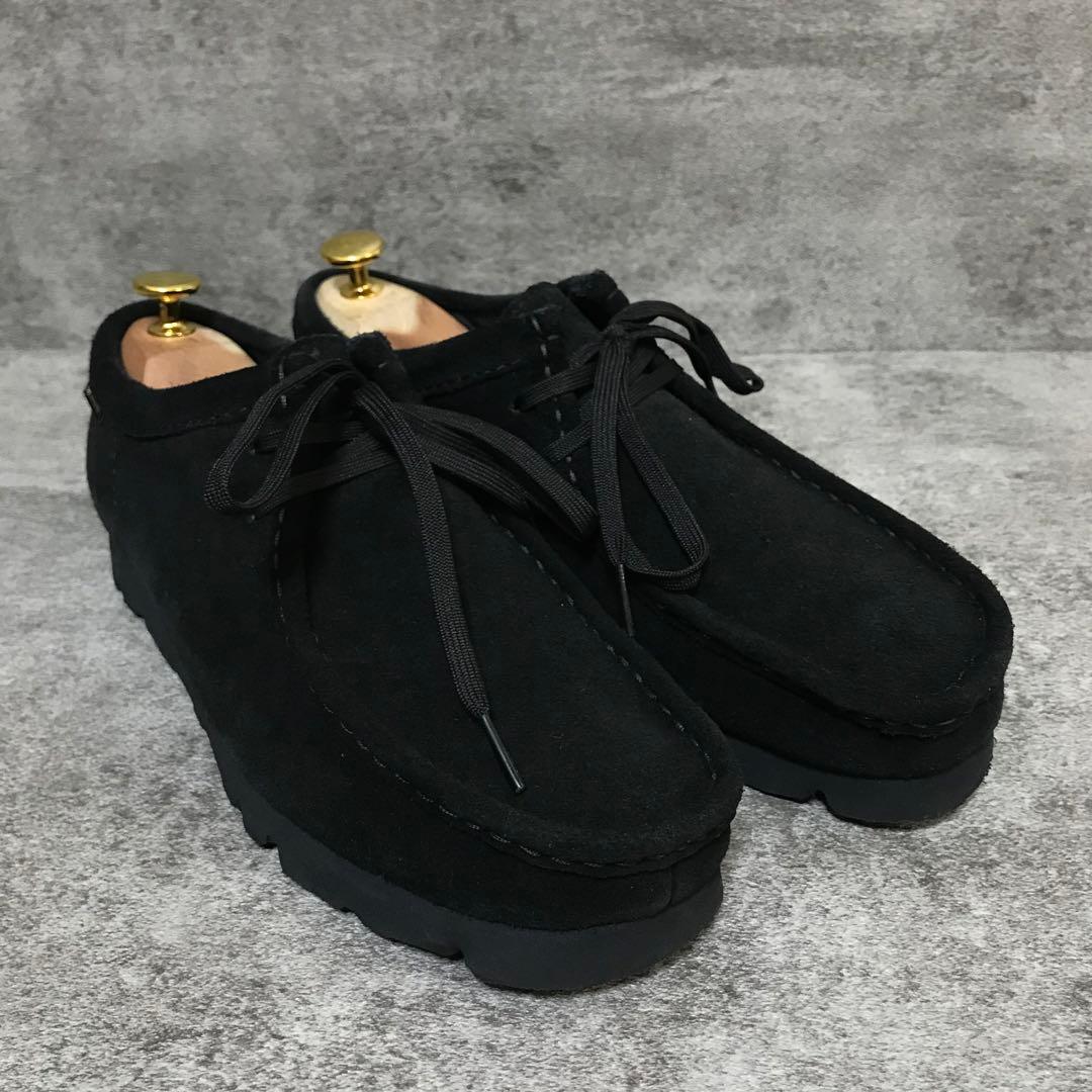 【美品】クラークス ワラビーブーツ 黒 GTX ゴアテックス vibramソール