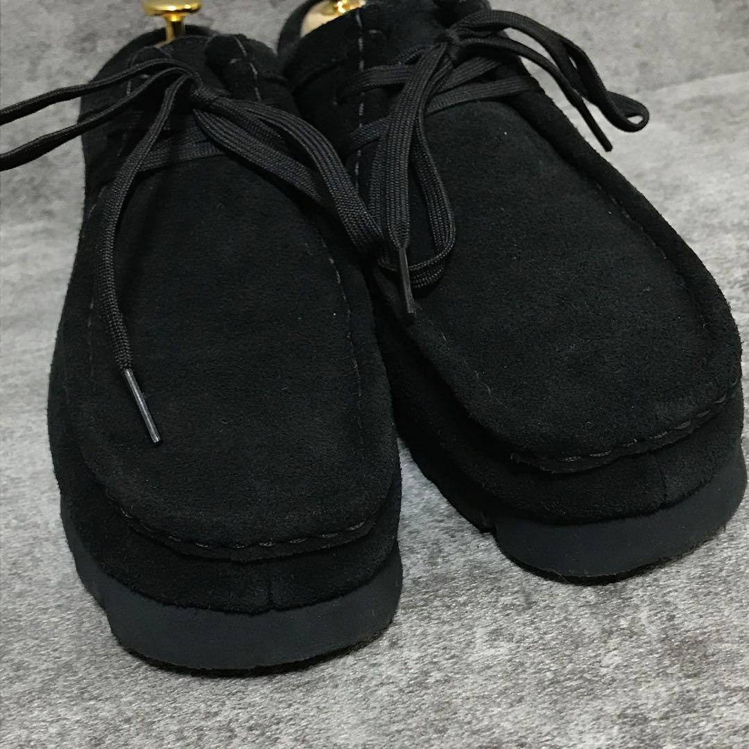 【美品】クラークス ワラビーブーツ 黒 GTX ゴアテックス vibramソール