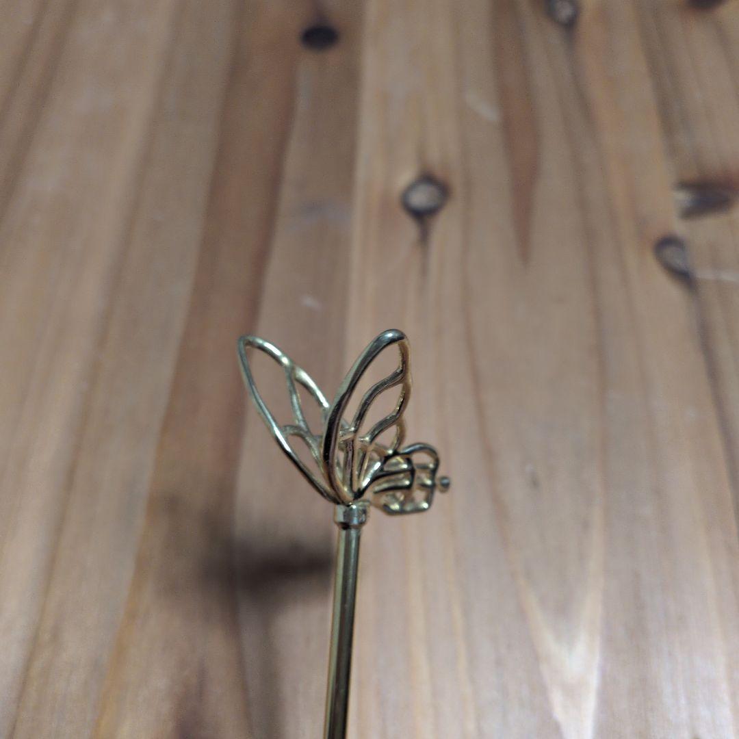 かんざし屋wargo「ichirin簪-sv-ellipse＆バタフライ」