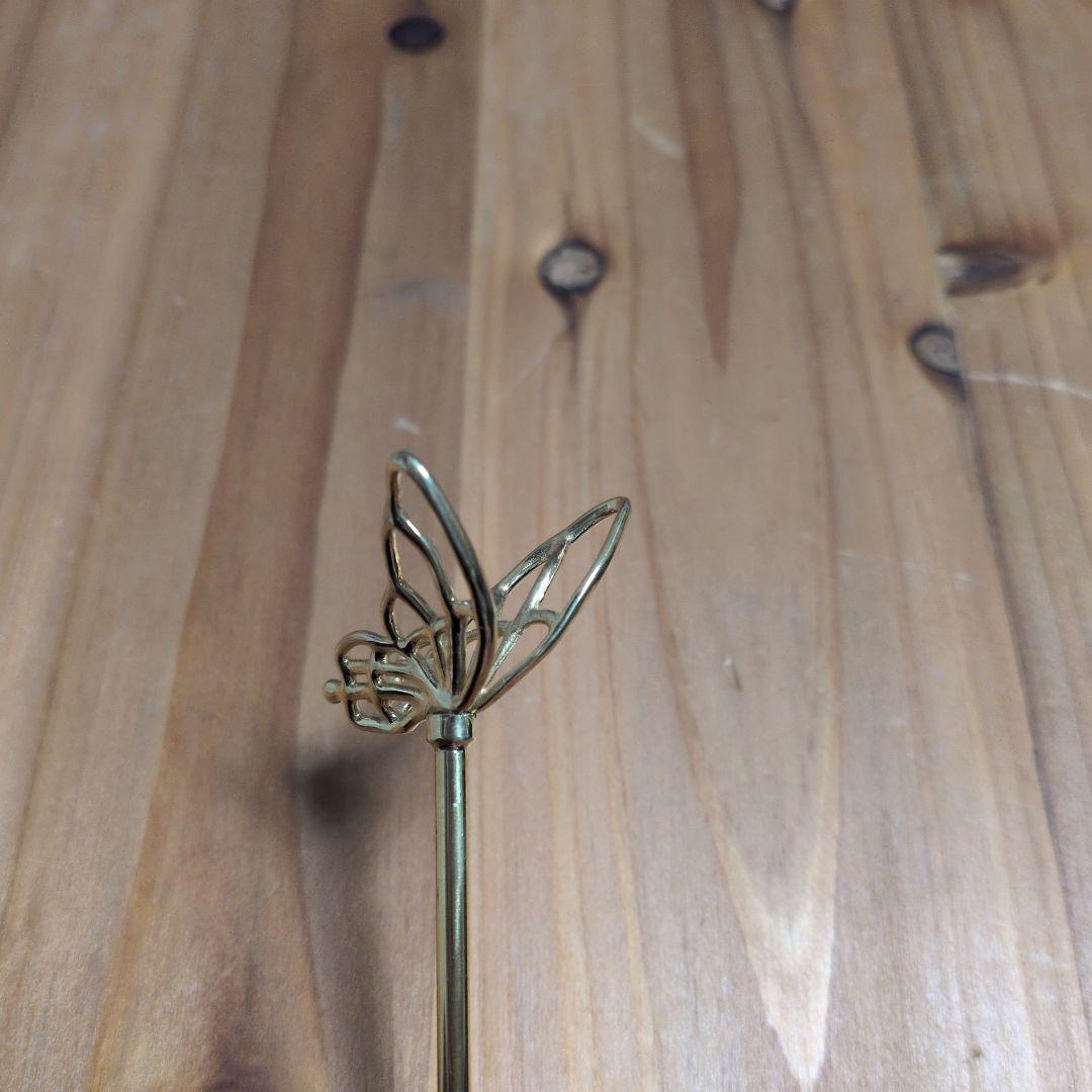 かんざし屋wargo「ichirin簪-sv-ellipse＆バタフライ」