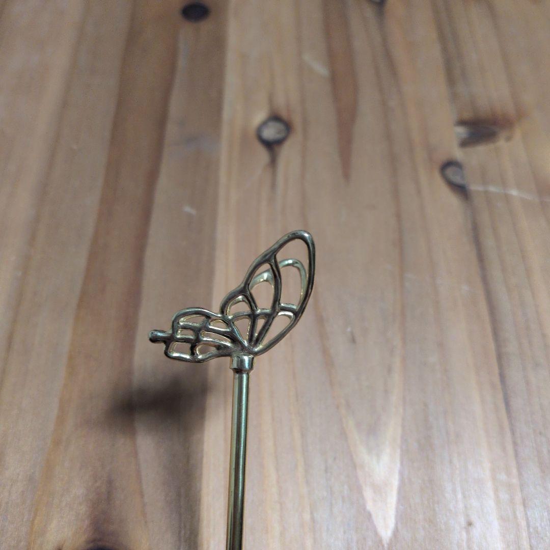 かんざし屋wargo「ichirin簪-sv-ellipse＆バタフライ」