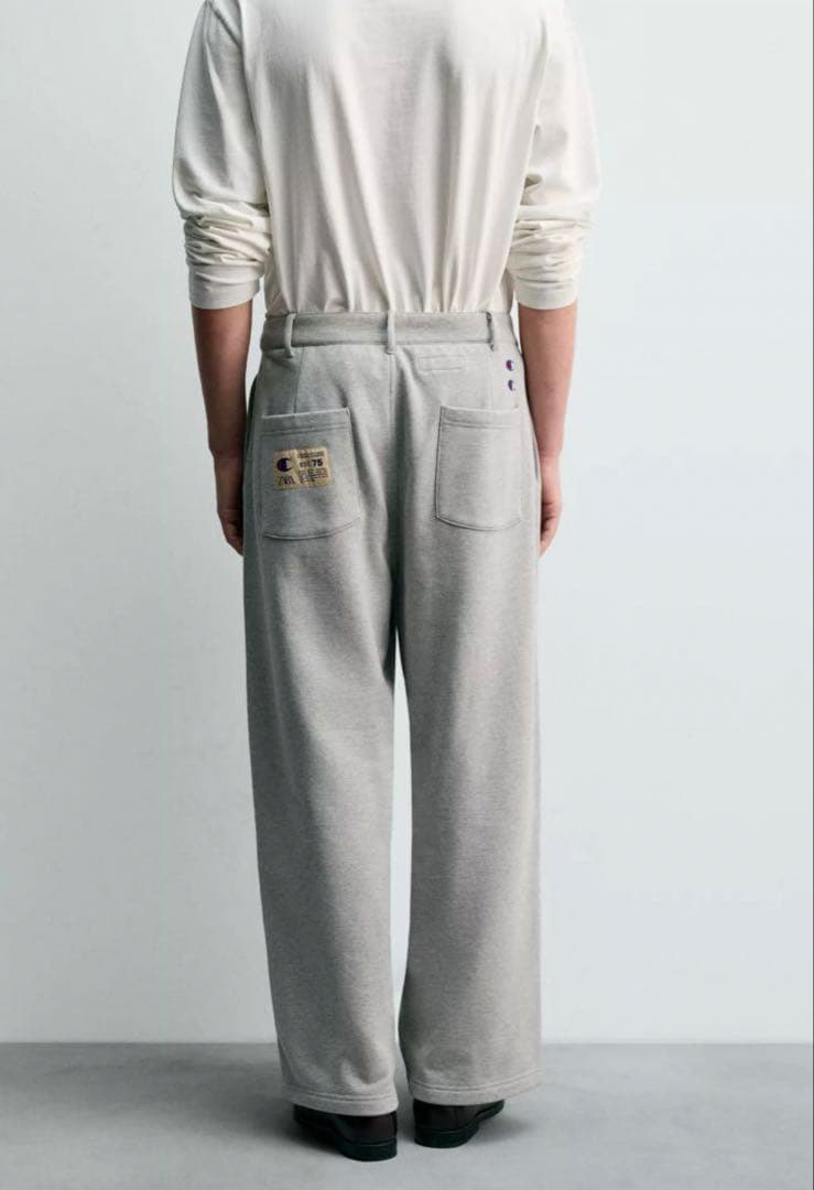 CHAMPION®︎X ZARA プリーツ入りリラックスフィットパンツ