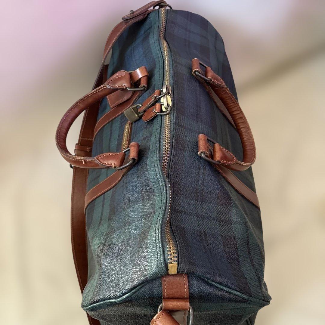 美品✨ラルフローレン ブラックウォッチ　2way ボストンバッグ　付属品