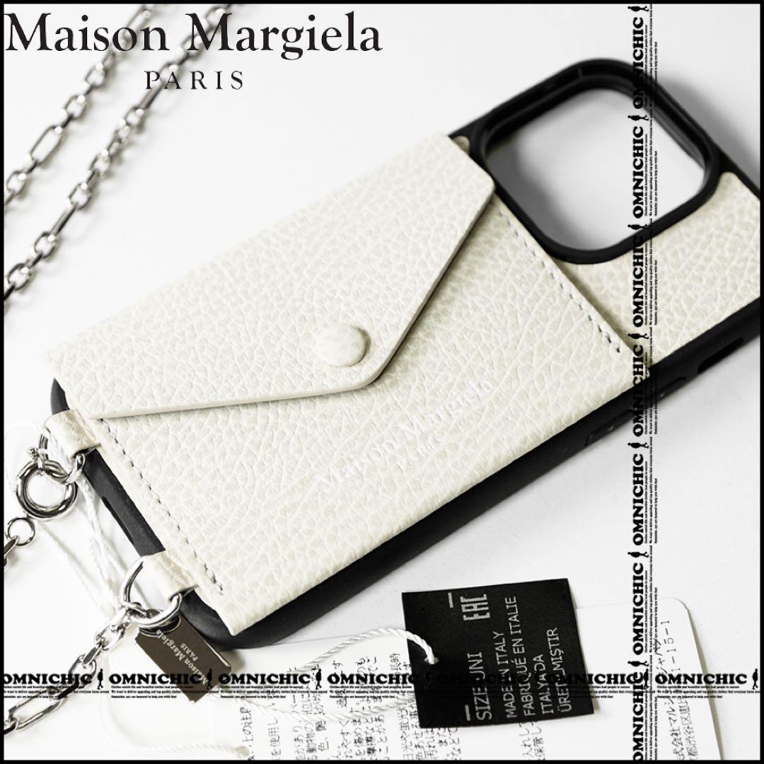 国内正規10万メゾンマルジェラ レザーアイフォンケースiPhone14 Pro