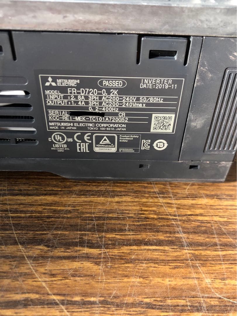 MITSUBISHI 三菱インバーター FR-D720-0.2K