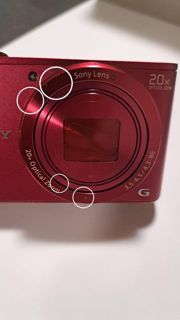 SONY dsc-wx300 サイバーショット レッド 20倍ズーム