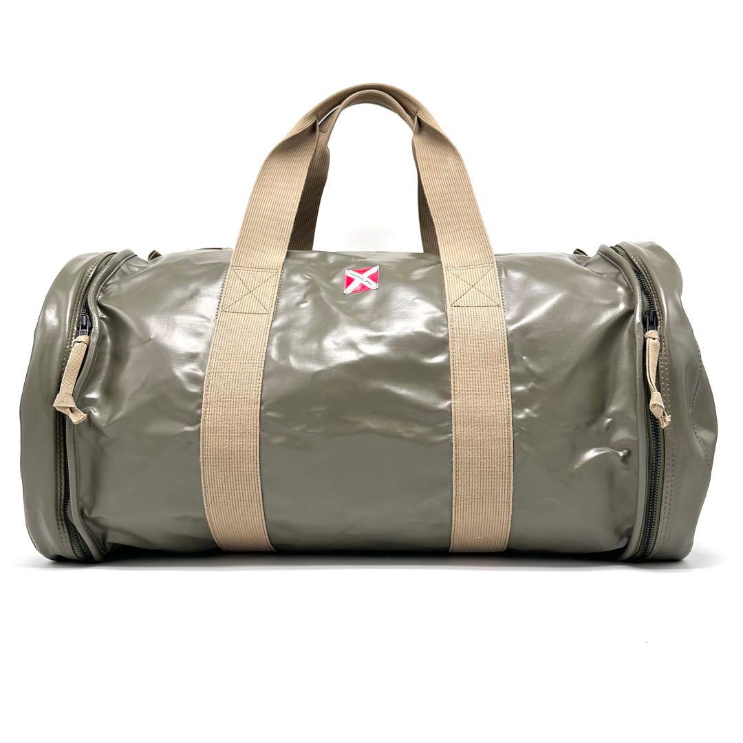 特大極美品 吉田カバン ラゲッジレーベル ドラムバッグ ニューライナー赤バッテン