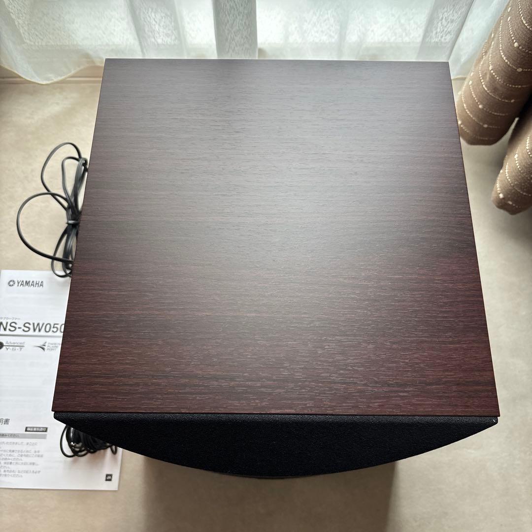 最終値下げ　美品　Yamaha NS-SW050 サブウーファー　ウォルナット色