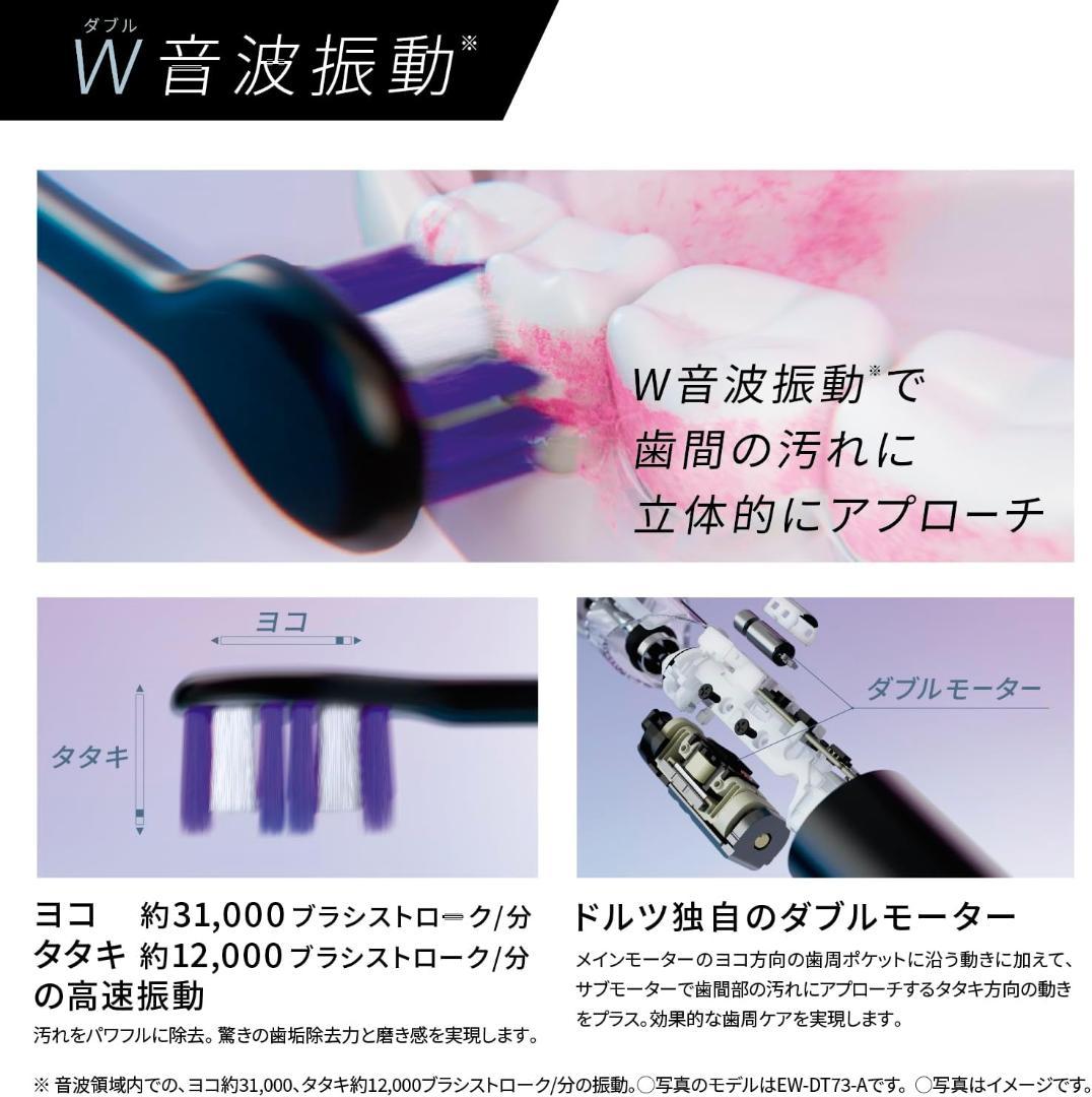 パナソニック 音波振動ハブラシ ドルツ 海外両用 EW-DP57-S