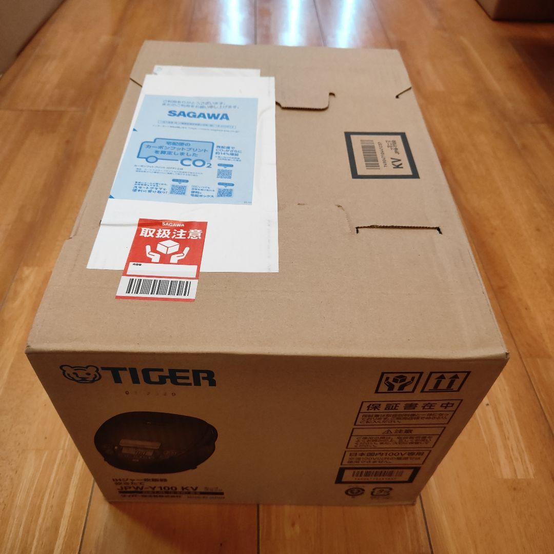 ☆新品☆タイガーTIGER IH炊飯器 炊きたてJPW-Y100KV5.5合 黒