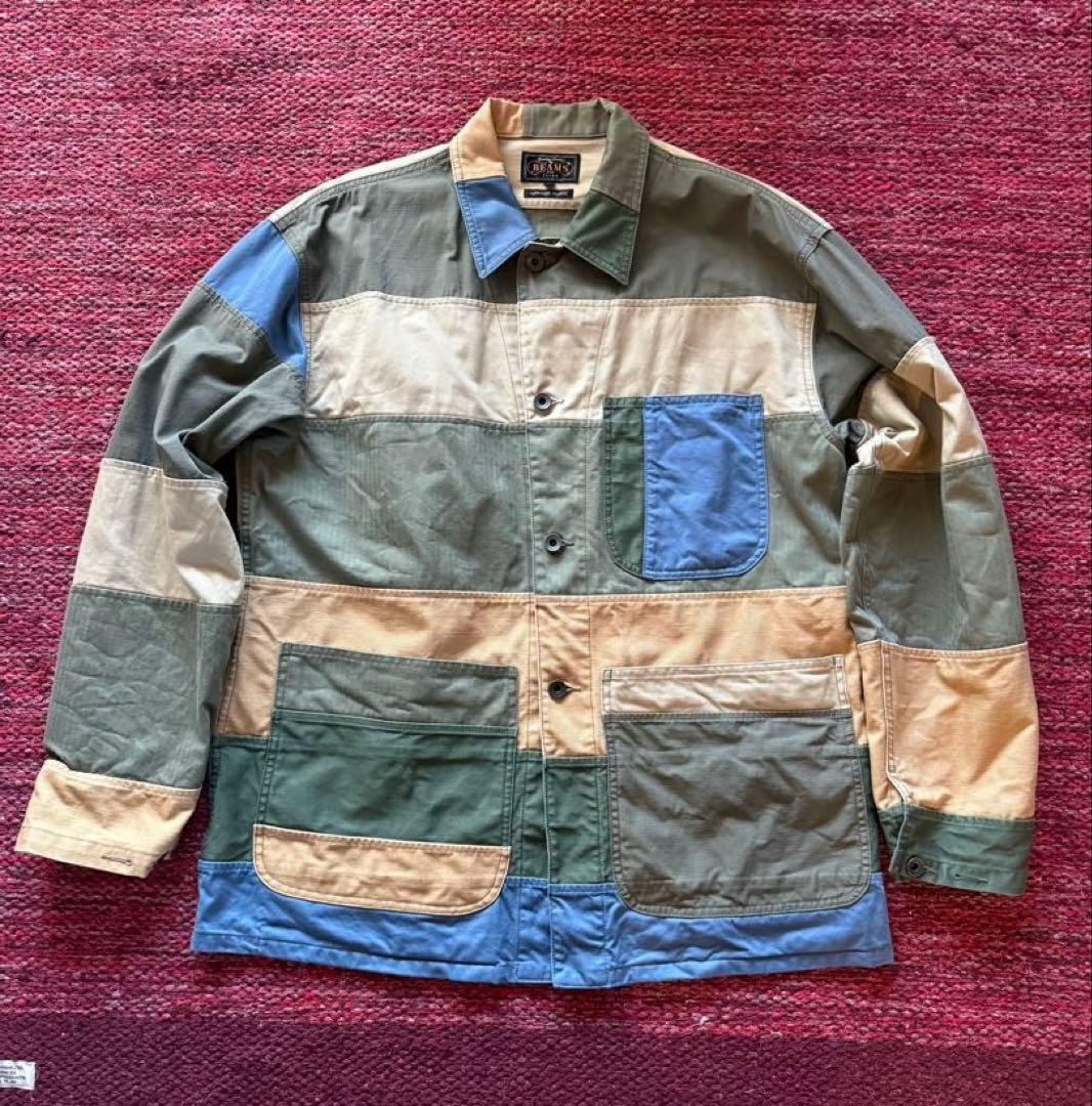 BEAMS PLUS パッチワーク ミリタリー チョアジャケット