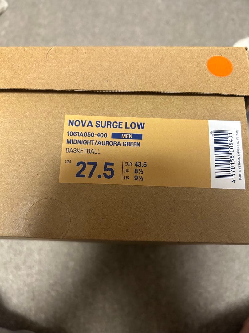 シューズ(男性用) asics Nova Surge low 27.5