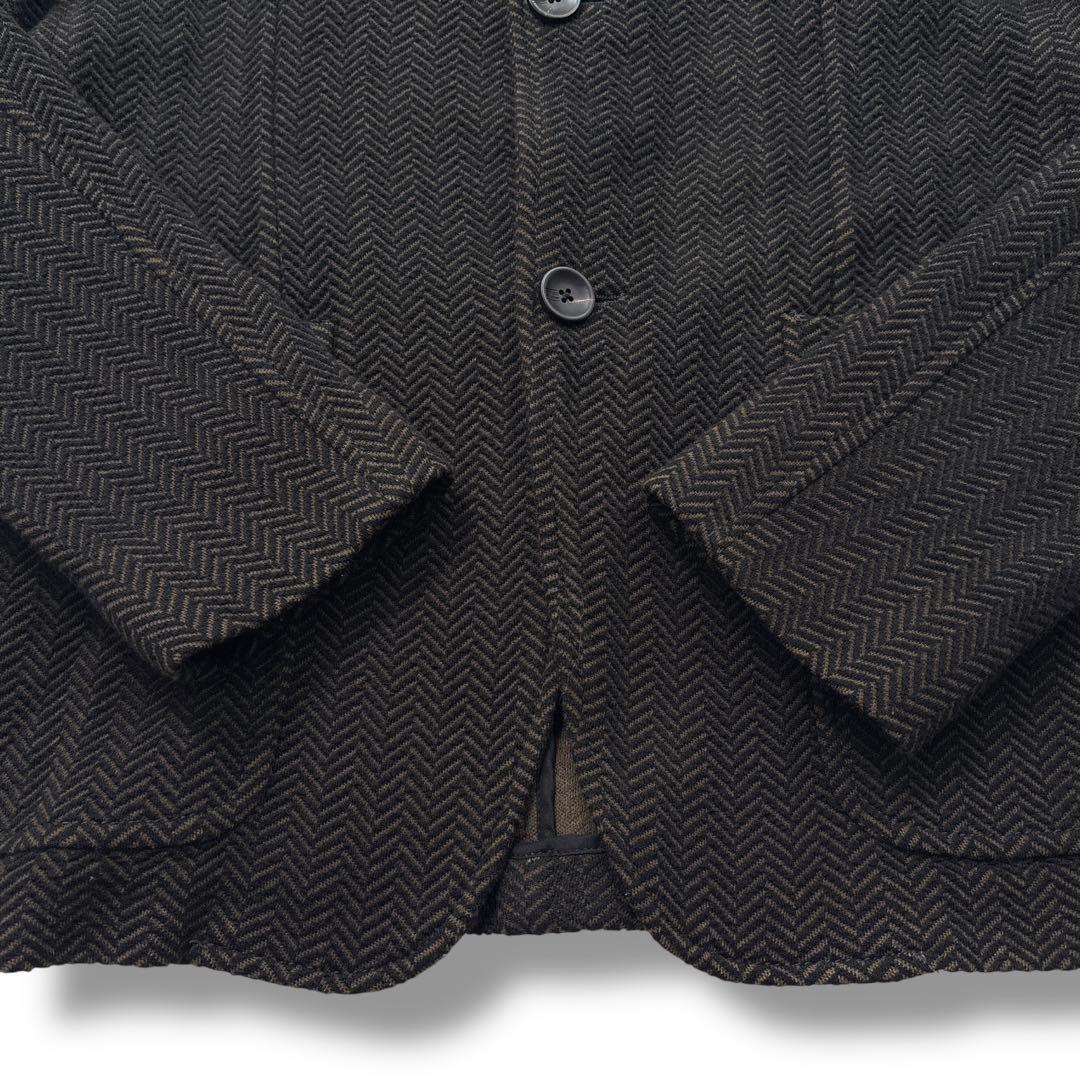 【高級】ARMANI アルマーニ ヘリンボーン　テーラードジャケット M