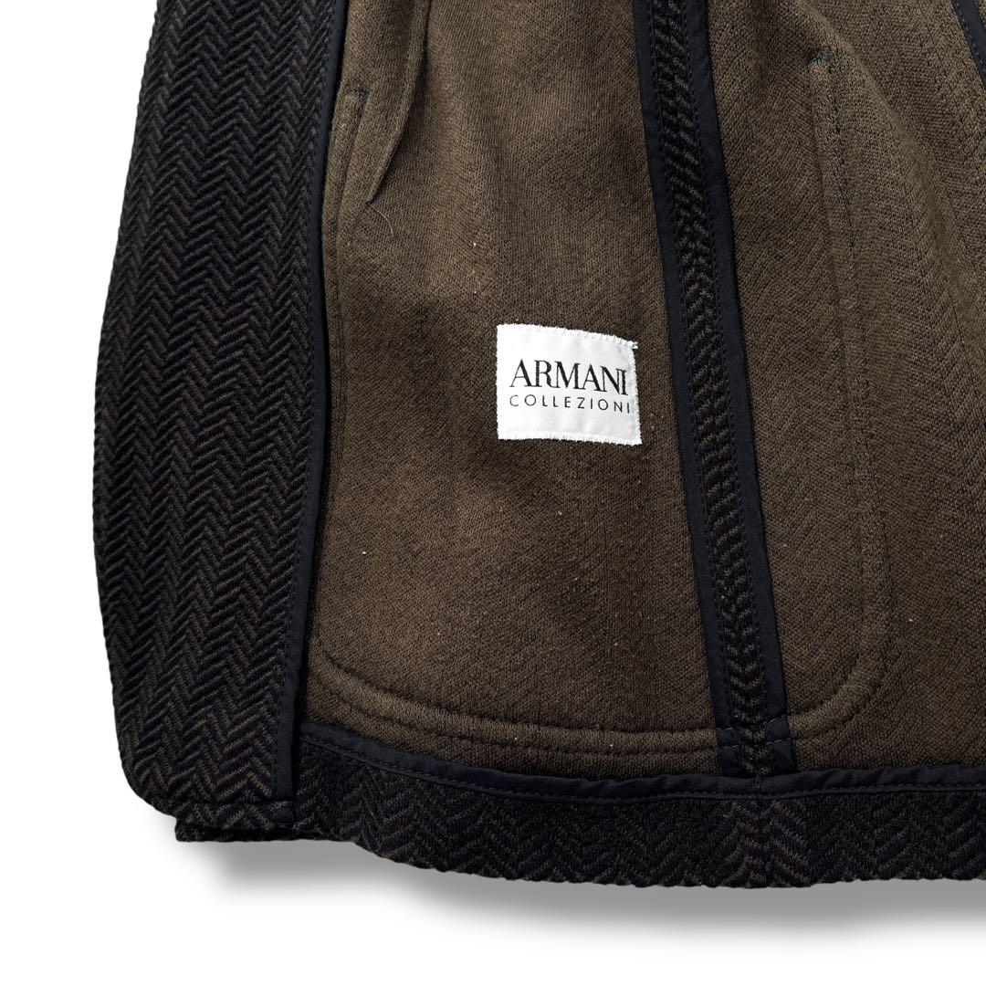 【高級】ARMANI アルマーニ ヘリンボーン　テーラードジャケット M