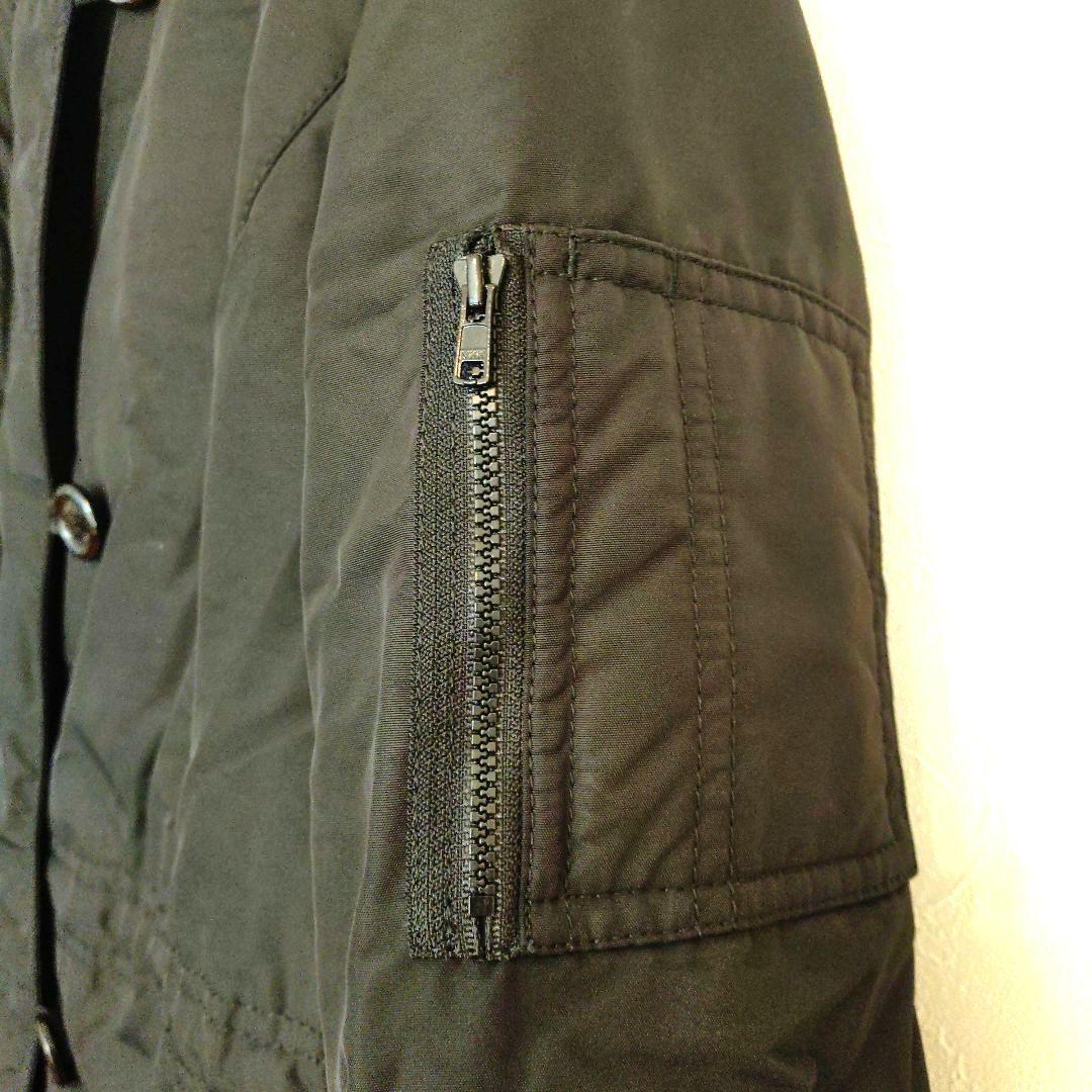 美品２３区 大きいサイズ　 46ライナー付き黒モッズファーコート