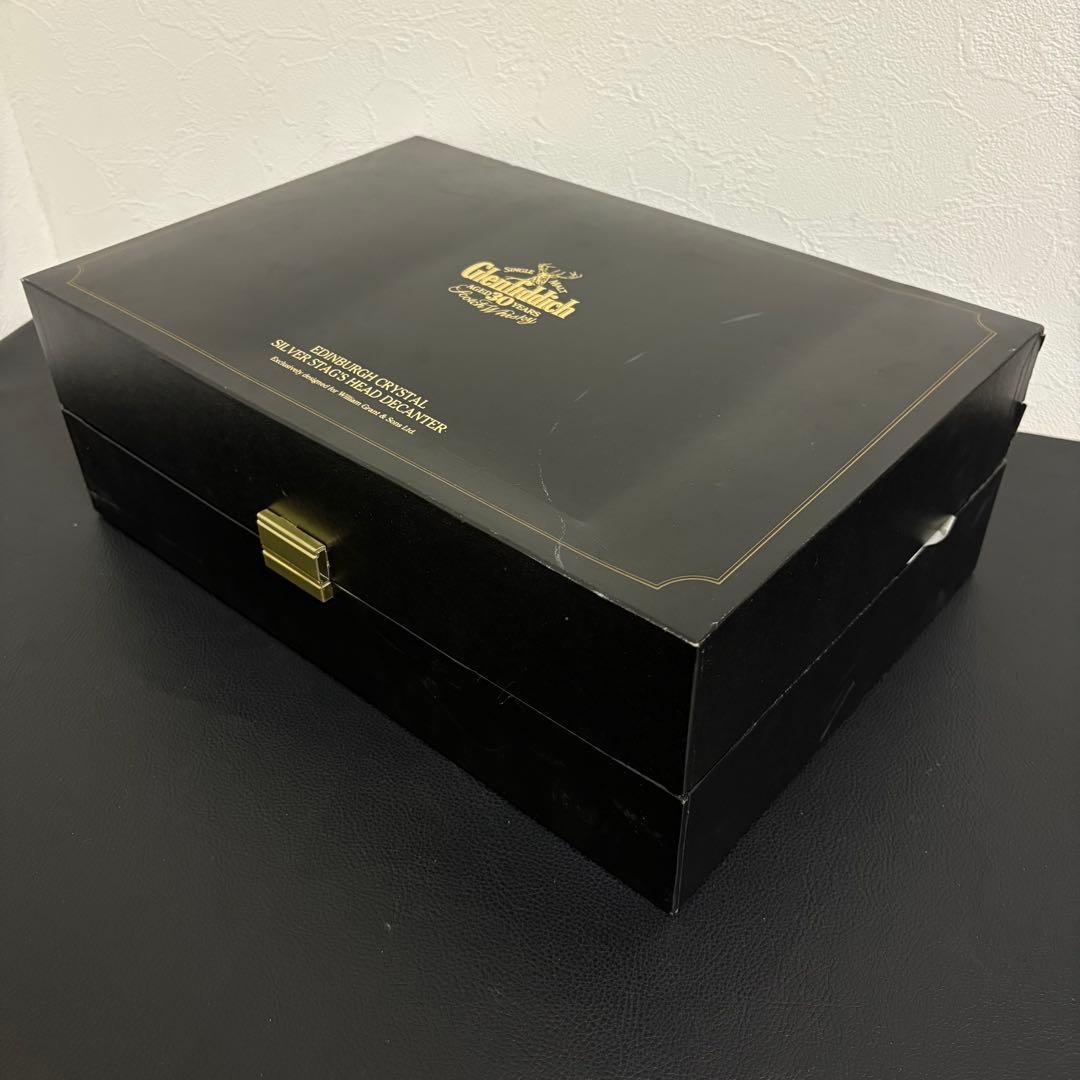 グレンフィディック30年 空ボトル 銀製牡鹿蓋 エディンバーグデキャンタ