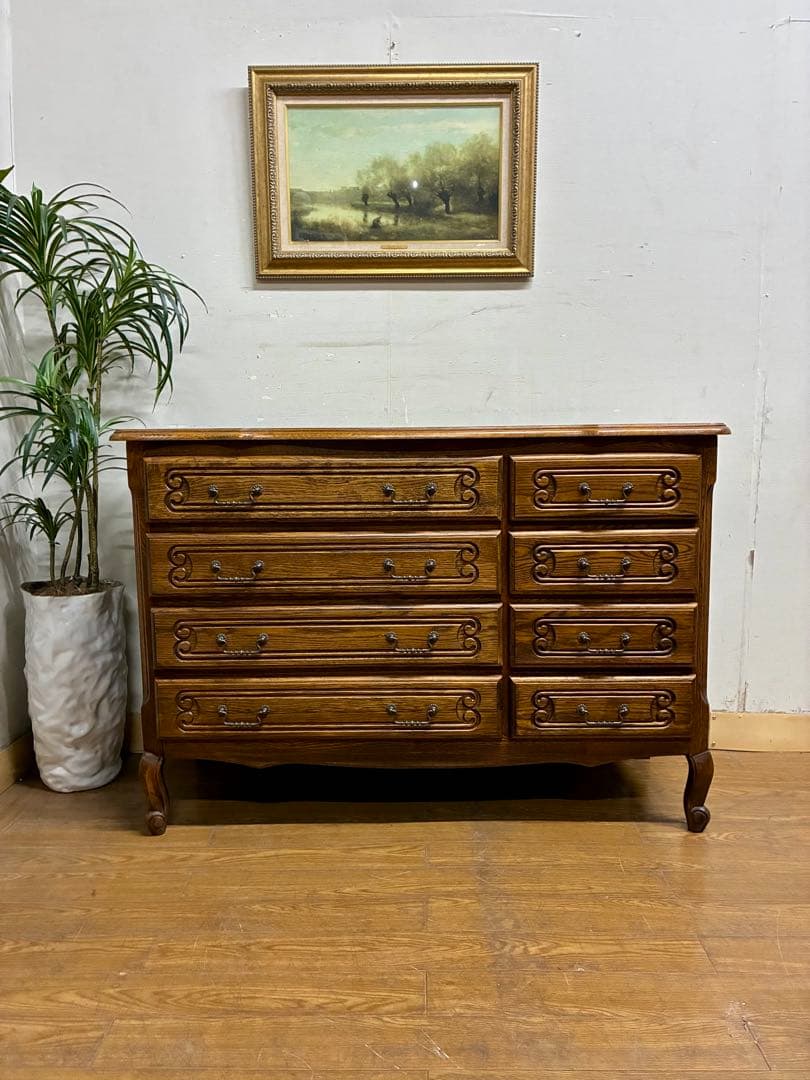 kawa☆管389☆ルーマニア製☆三越ブルージュ☆4段チェスト