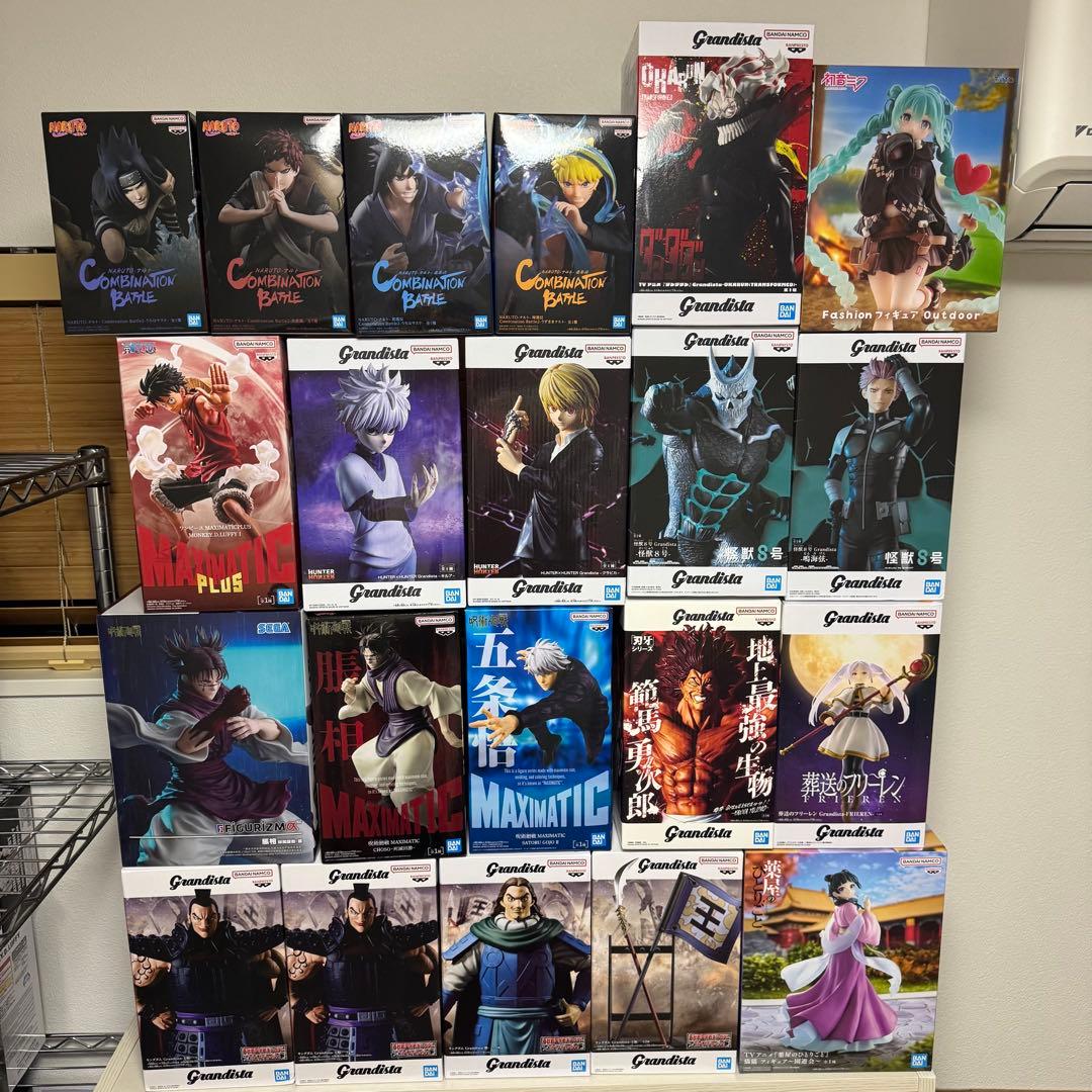 ワンピース/呪術/ナルト/キングダム/他 プライズフィギュア21体まとめ売り