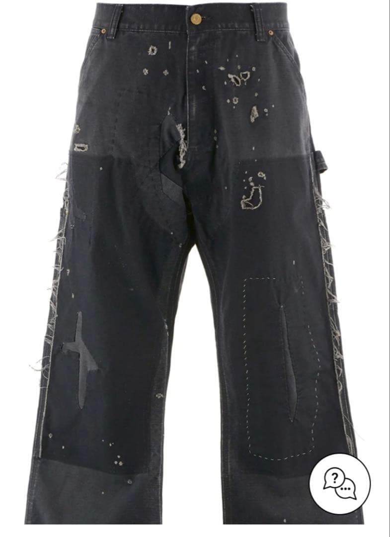 saint michael ダブルニーワークパンツ セントマイケル　NUBIAN